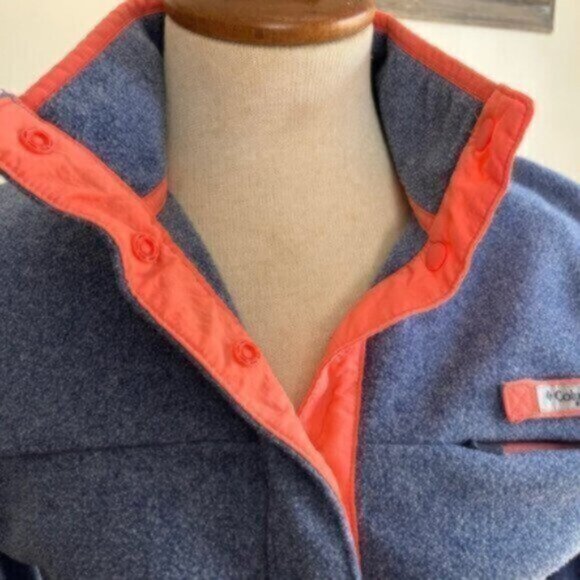 Columbia Blue & Pink Pullover Performance Fleece Jacket - Picture 6 of 12